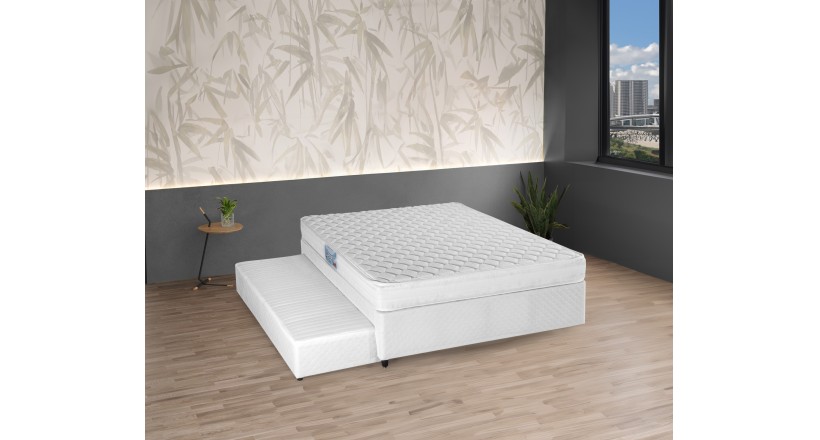 MH 1453 - Box Rígido Com Colchão Auxiliar Com Mola